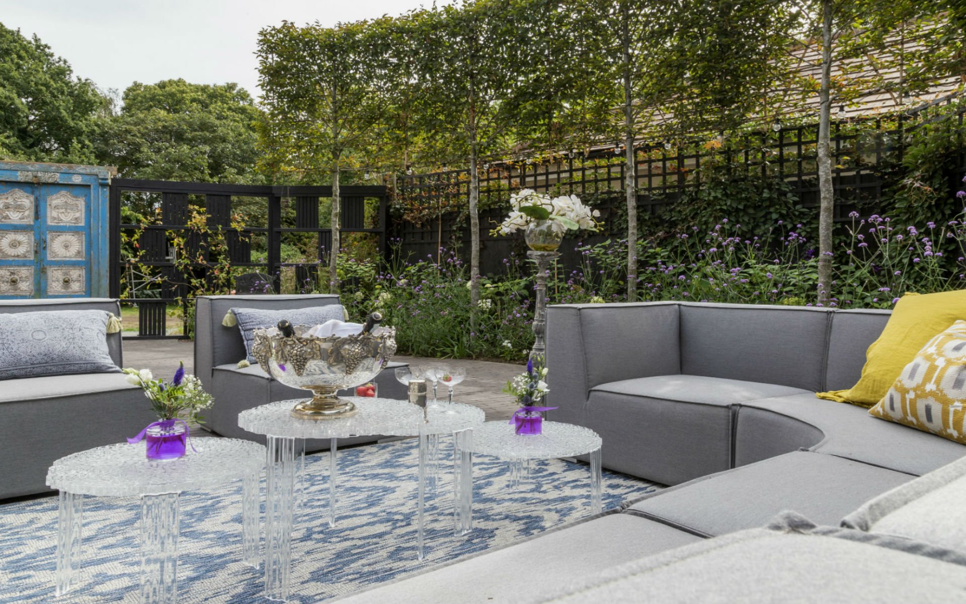 Contemporary Chic Courtyard Garden Design and Landscaping, Danbury Essex