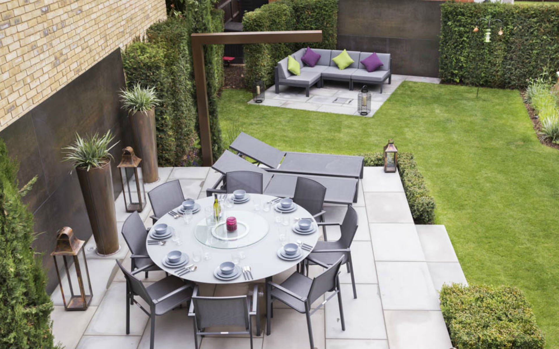 Portfolio BALI Award Winning Small Urban Garden Beaulieu Chelmsford Essex Cube 1994