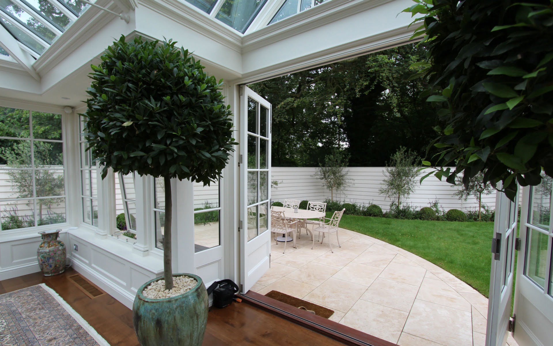 Contemporary New England Garden Portfolio Contemporary New England Garden View from Orangery
