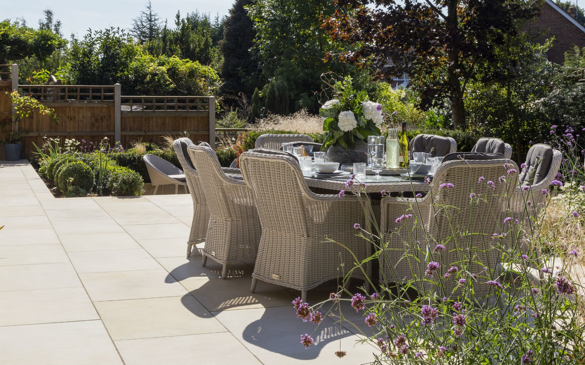 Portfolio Multi-level Landscape Garden Design and Build Ingatestone Essex Upper Patio