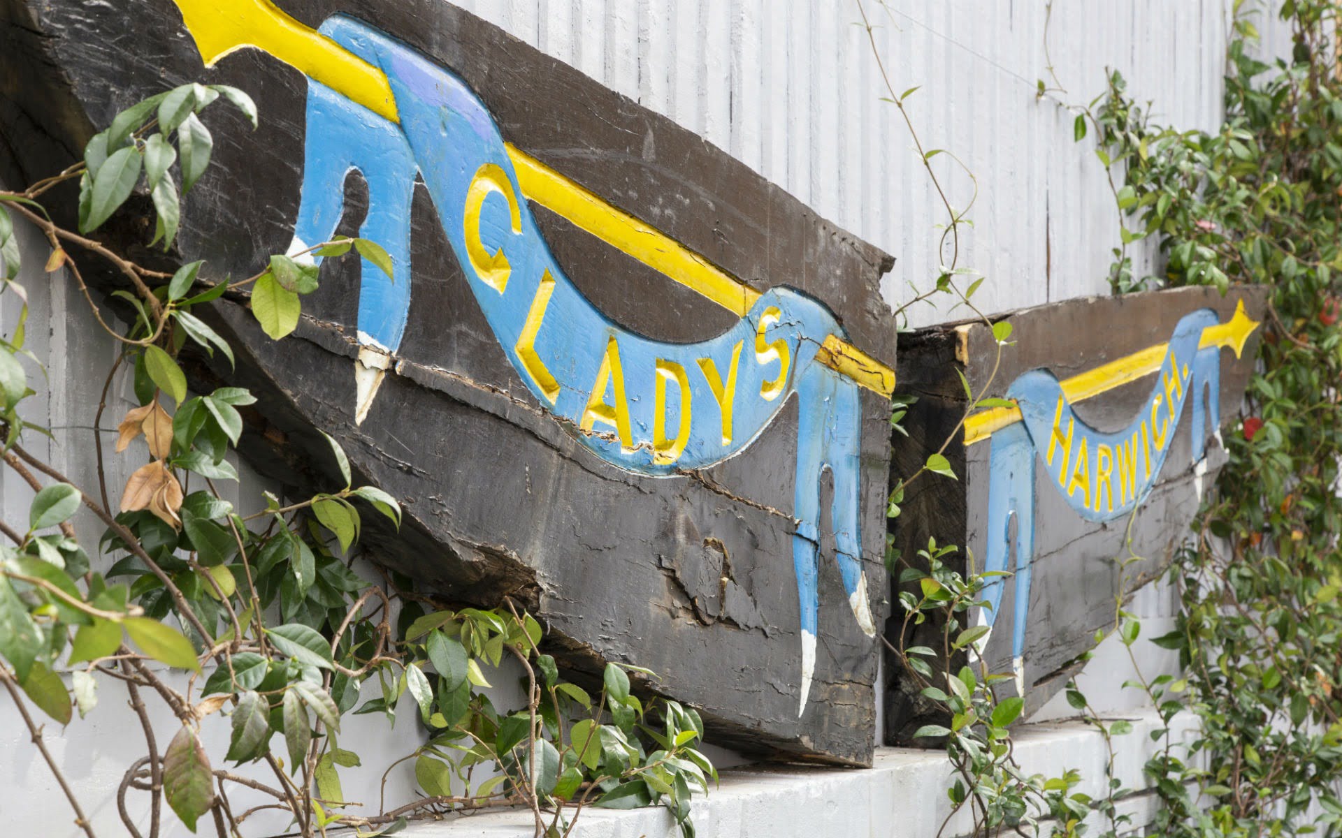 Small Quayside Garden Vintage Boat Art Design Feature Maldon Essex