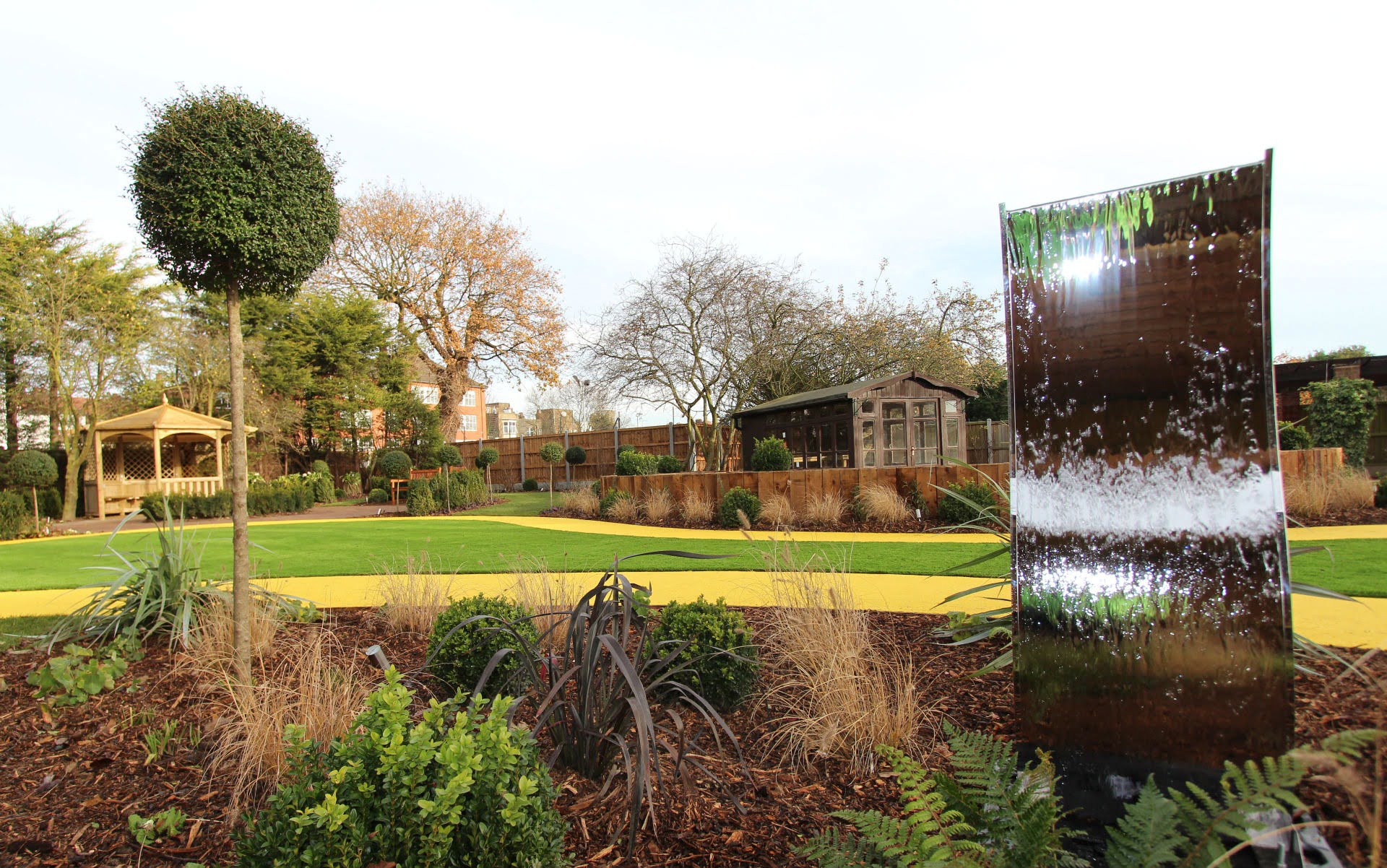 BALI Award Winning Sensory Dementia Garden Westcliff-on-Sea Essex Water Feature