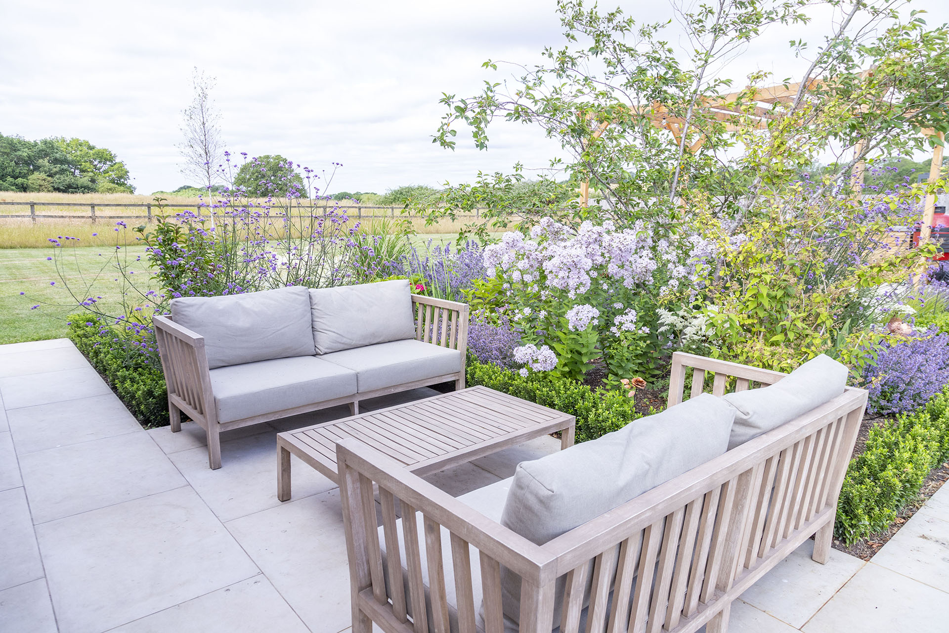 Cube 1994 Garden Design and Landscaping Lounge Area