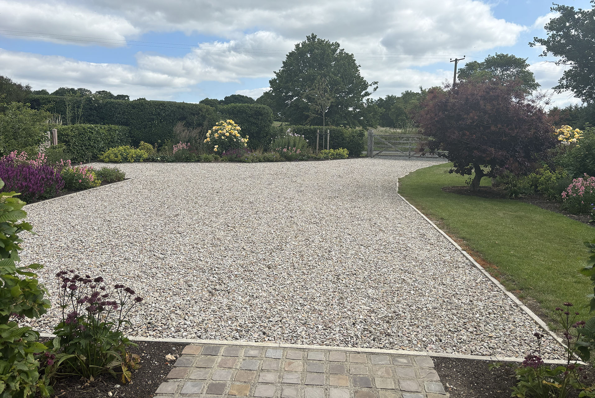 Gravel Driveway Brick Edge Front Garden Blackwater Essex